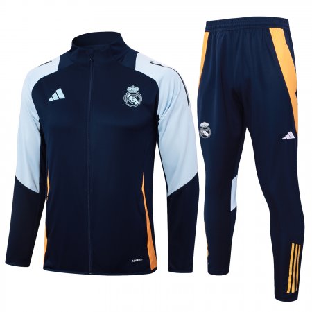 Real Madrid Training Jacket Kit (Top+Pants) Dark Blue 2024/25