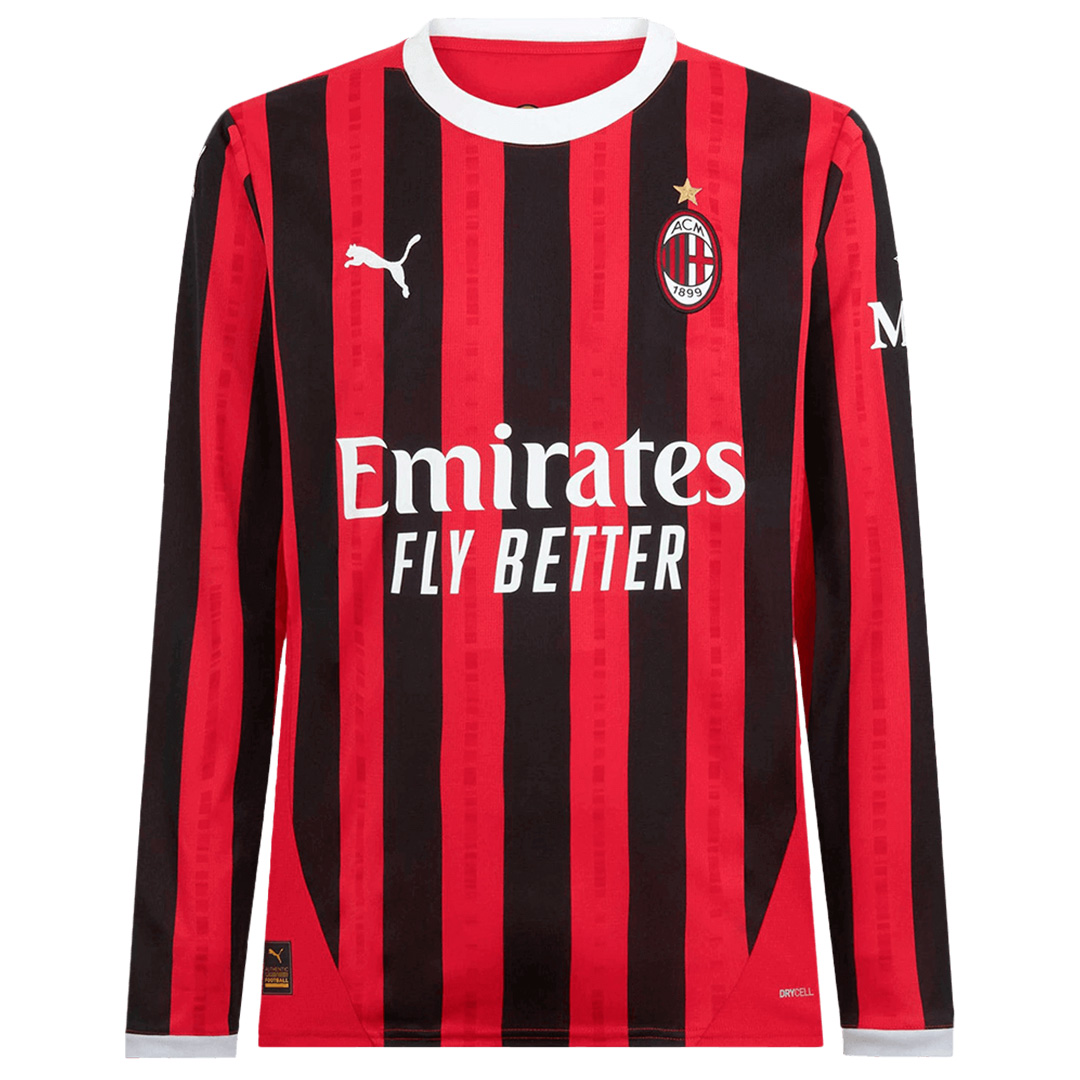 AC Milan Home Long Sleeve Shirt 2024/25