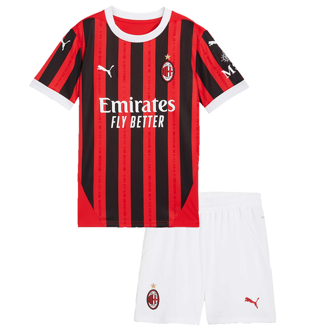 Kids AC Milan Home Kit(Shirt+Shorts) 2024/25