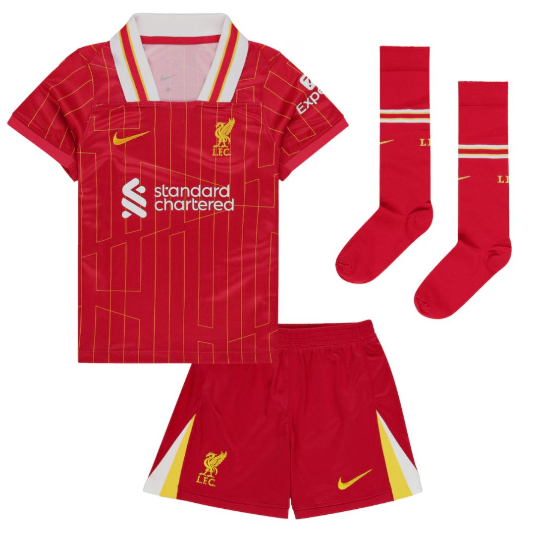 Kids Liverpool Home Full Shirt Kit 2024/25