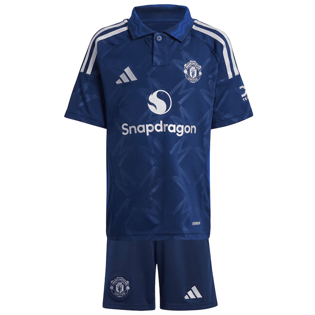 Kids Manchester United Away Kit Shirt+Shorts 2024/25