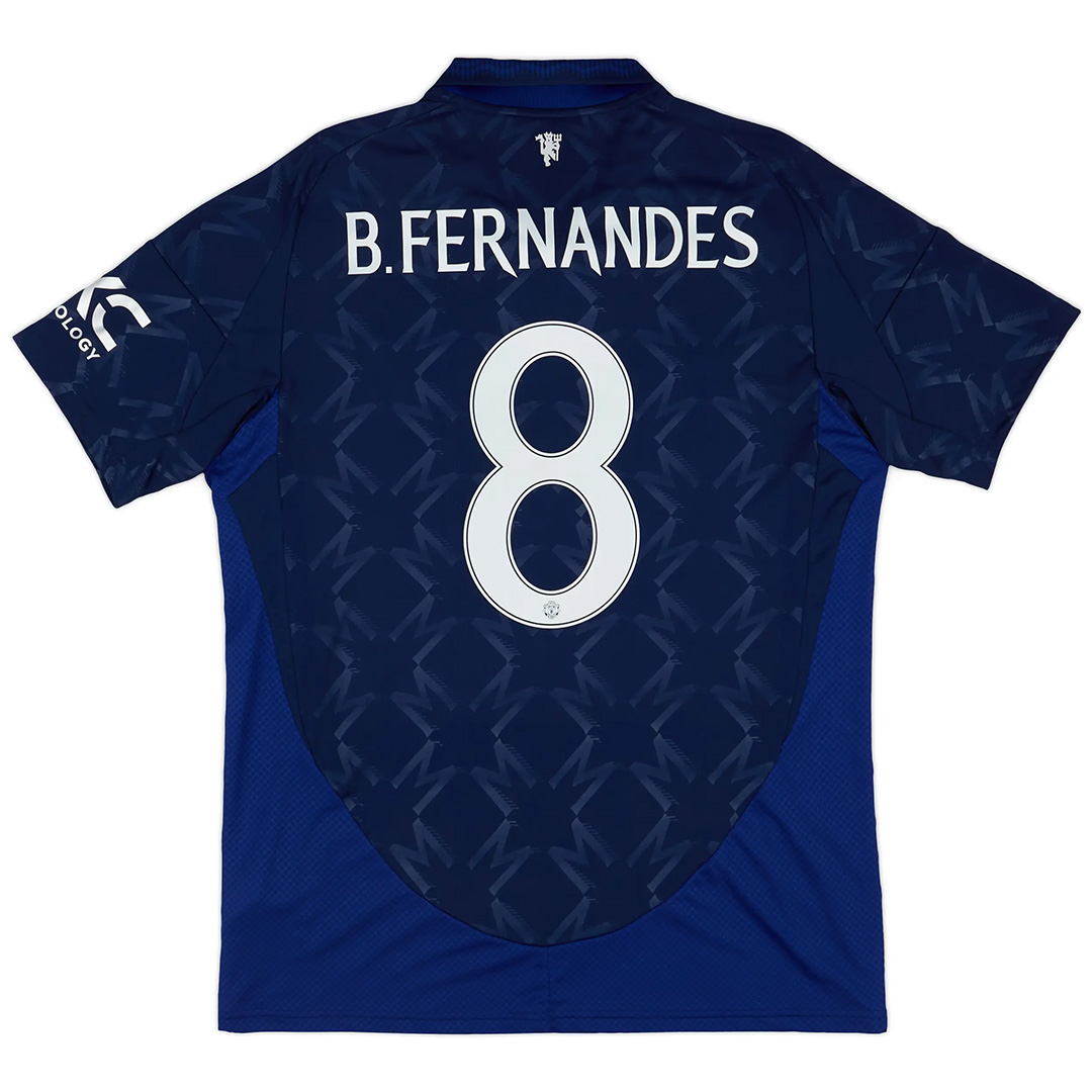 B.FERNANDES #8 Manchester United Away Shirt 2024/25 - Man United Font