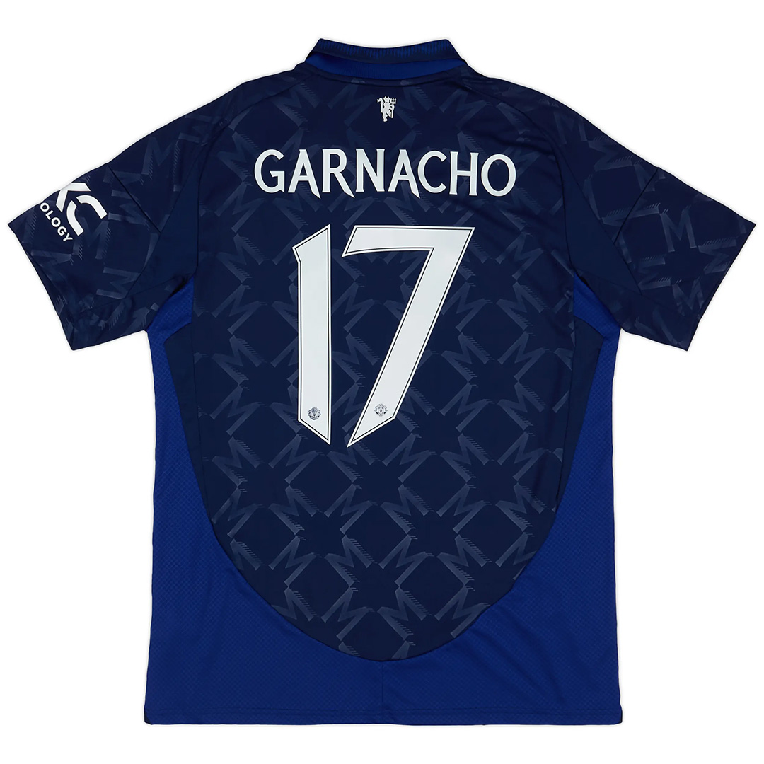 GARNACHO #17 Manchester United Away Shirt 2024/25 - Man United Font