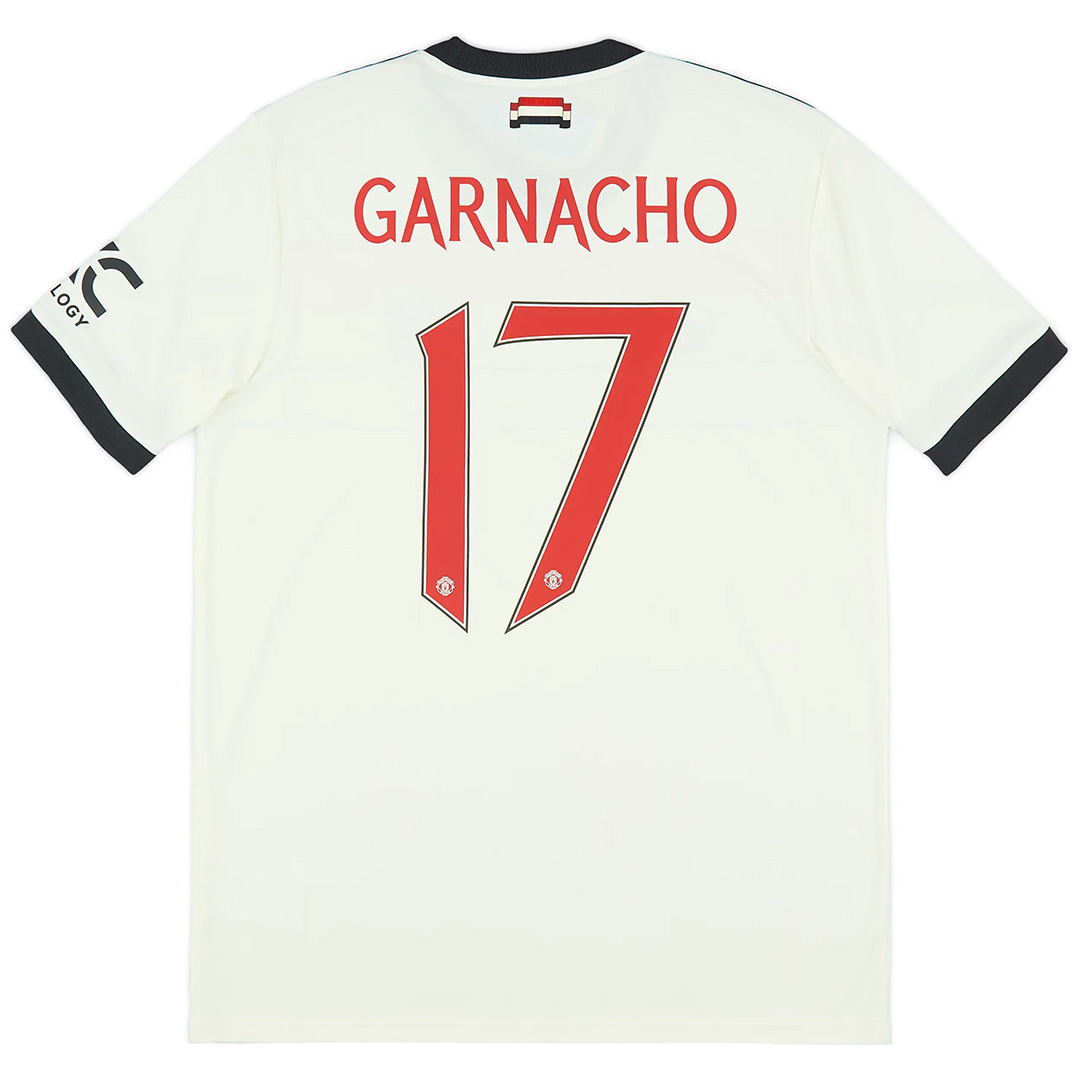 GARNACHO #17 Manchester United Third Shirt 2024/25 - Man United Font