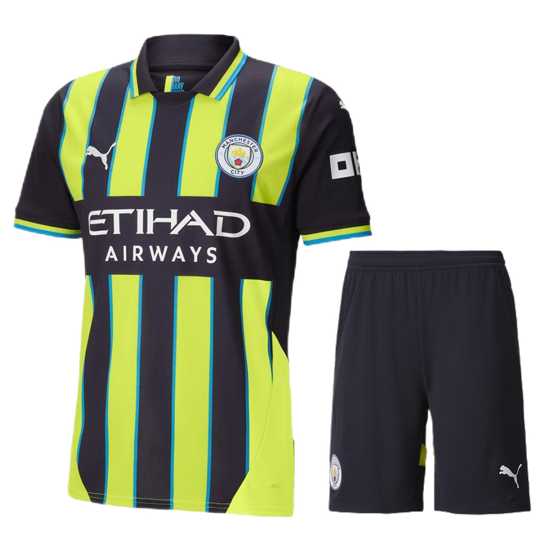 Manchester City Away Kit(Shirt+Shorts) 2024/25