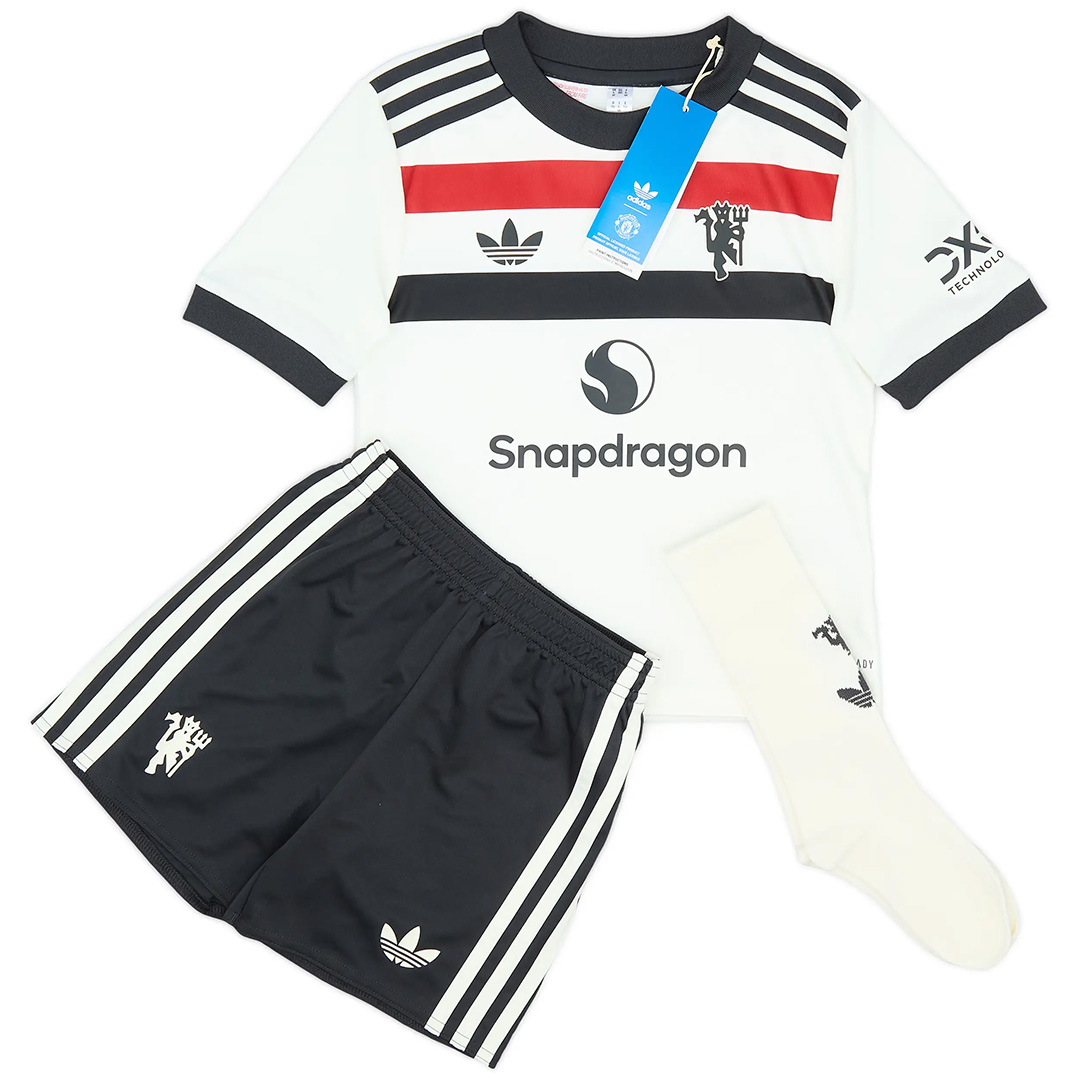 Kids Manchester United Third Full Kit Shirt+Short+Socks 2024/25