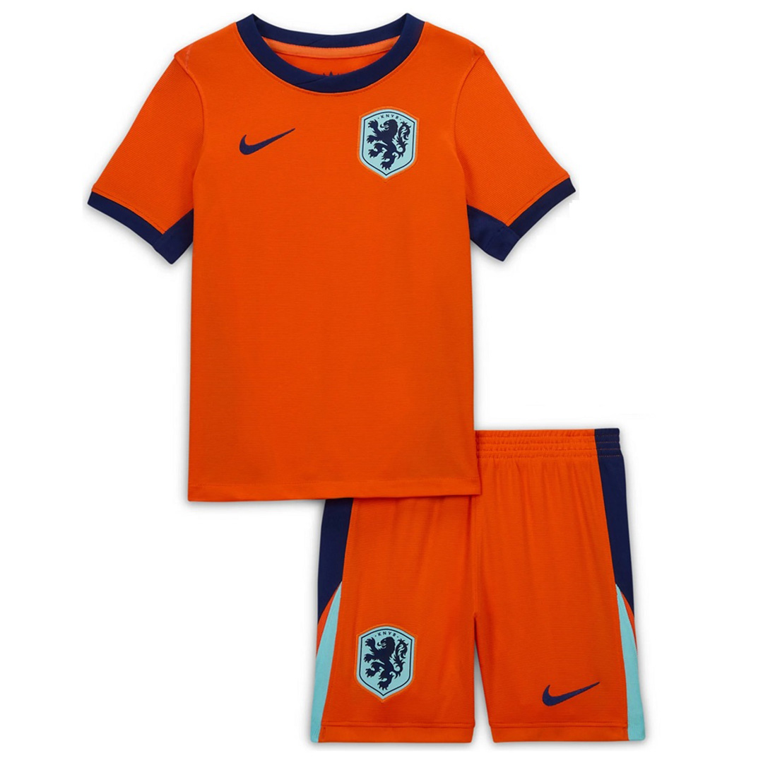 Kids Netherlands Home Shirt Kit Euro 2024
