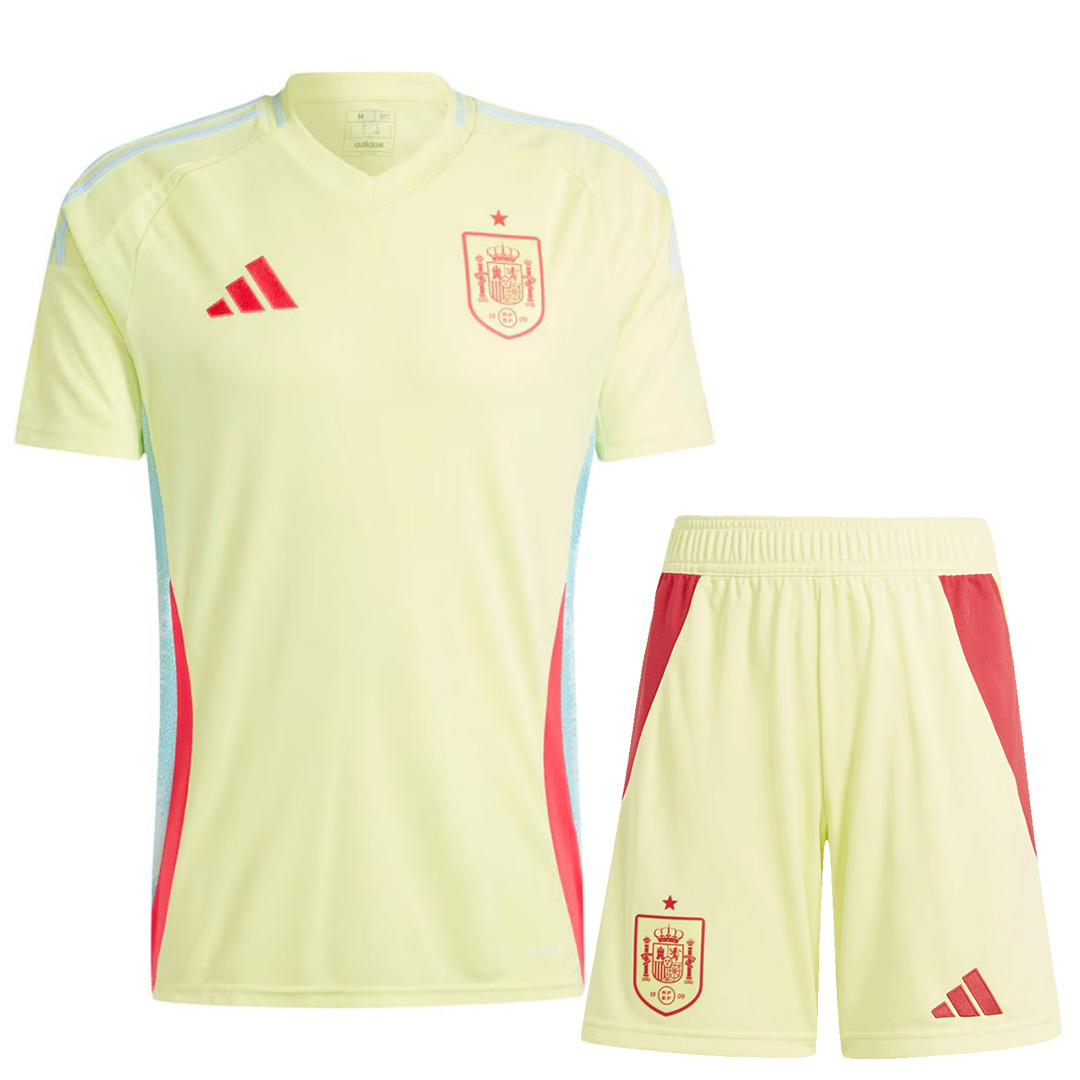 Spain Away Kit(Shirt+Shorts) Euro 2024
