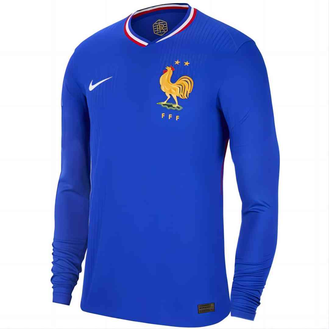 France Home Long Sleeve Shirt Euro 2024