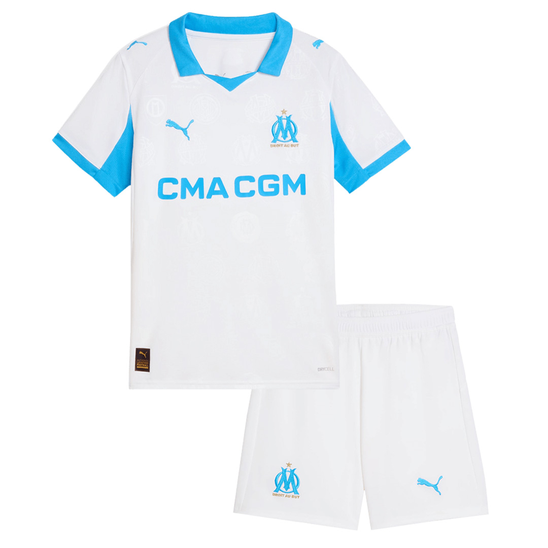 Kids Marseille Home Shirt Kit 2025/26