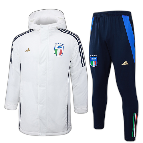 Italy 2024-25 White Cotton Coat