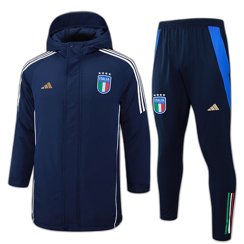 Italy 2024-25 Royal Blue Cotton Coat