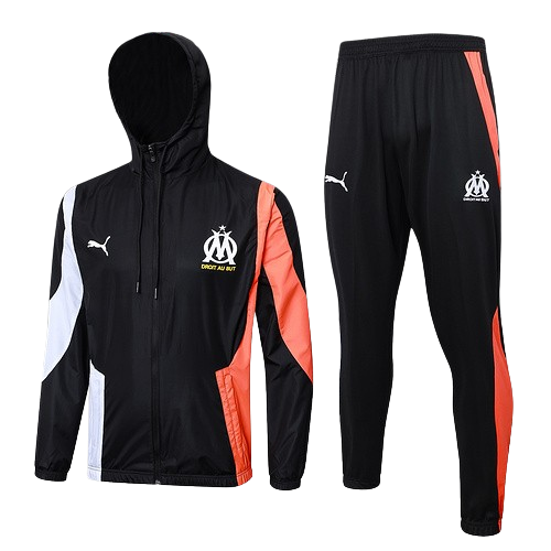 Marseille Windbreaker Black (Top+Pants)2023/24