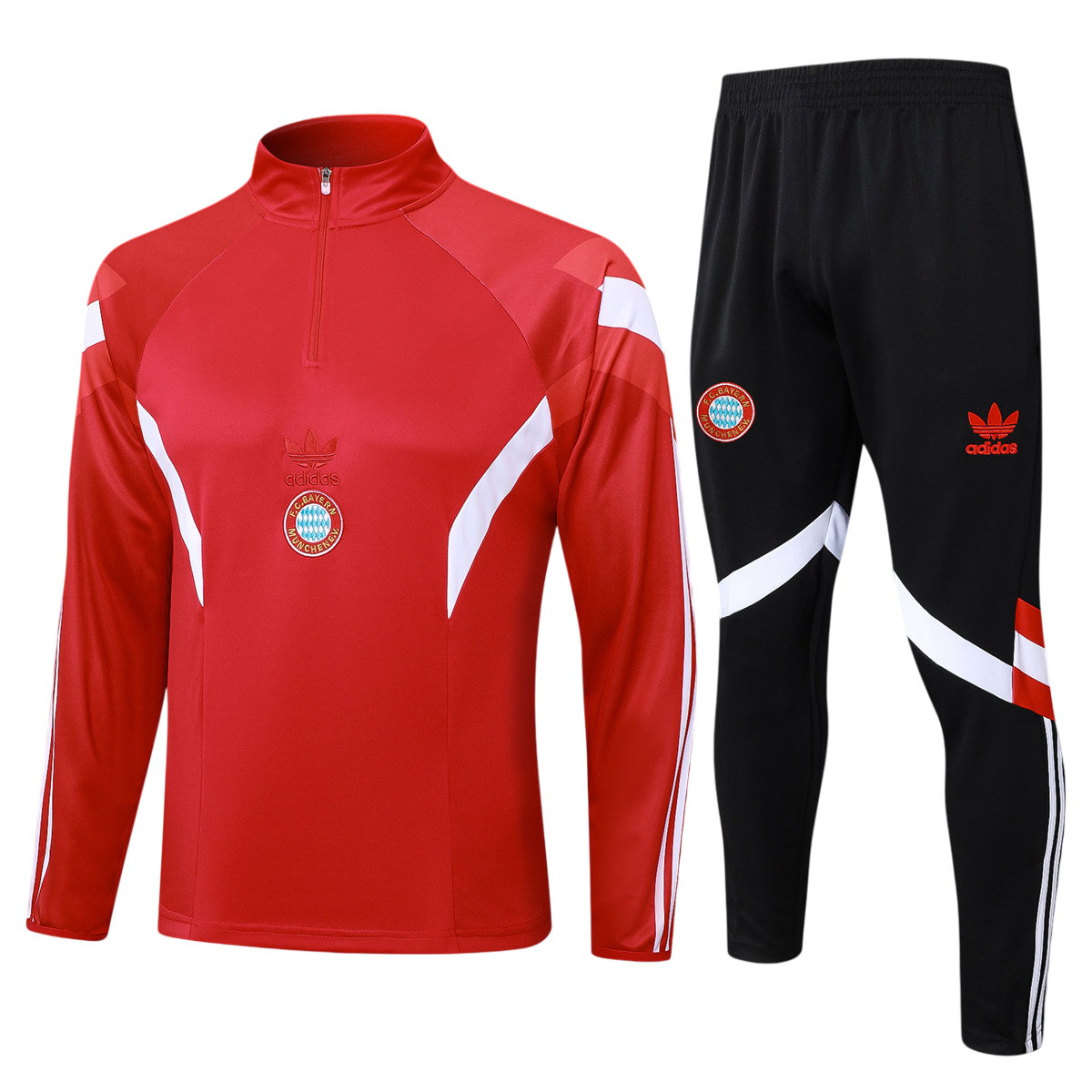 Kids Bayern Munich Red Sweater Suit(Top+Patns) 2024/25