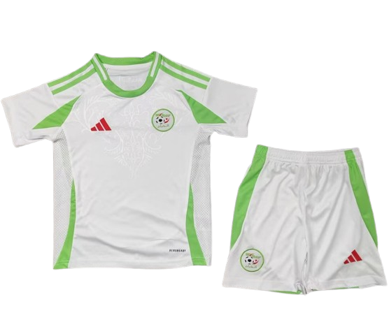 Kids Algeria Home Soccer Kit(Shirt+Shorts) 2024