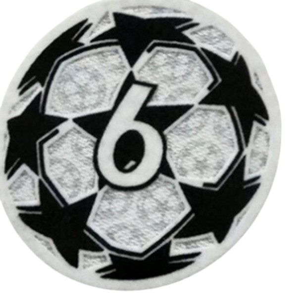 2021-24 UEFA Champions League 6 Times Winners Player Issue Badge of Honour Patch
