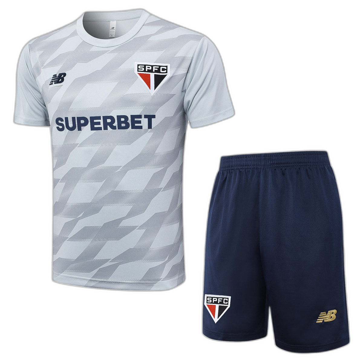 Sao Paulo FC Short Training Suit Light Grey 2024/25