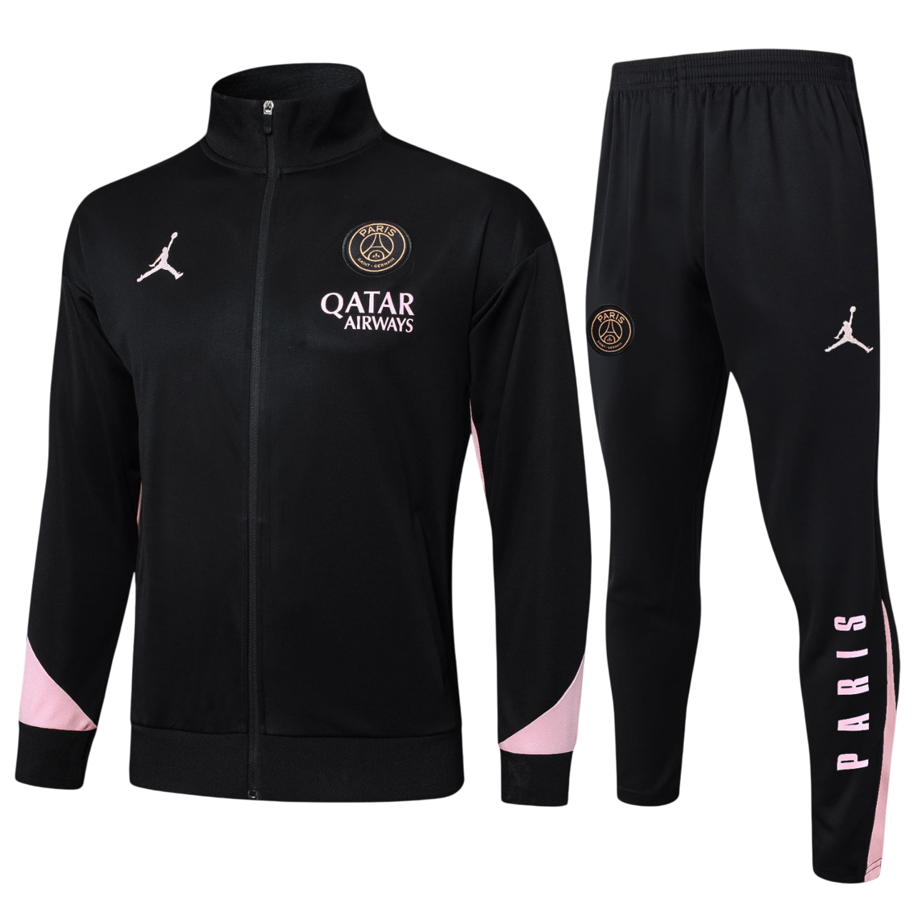 Kids PSG x Jordan Jacket + Pants Training Suit Black 2024/25