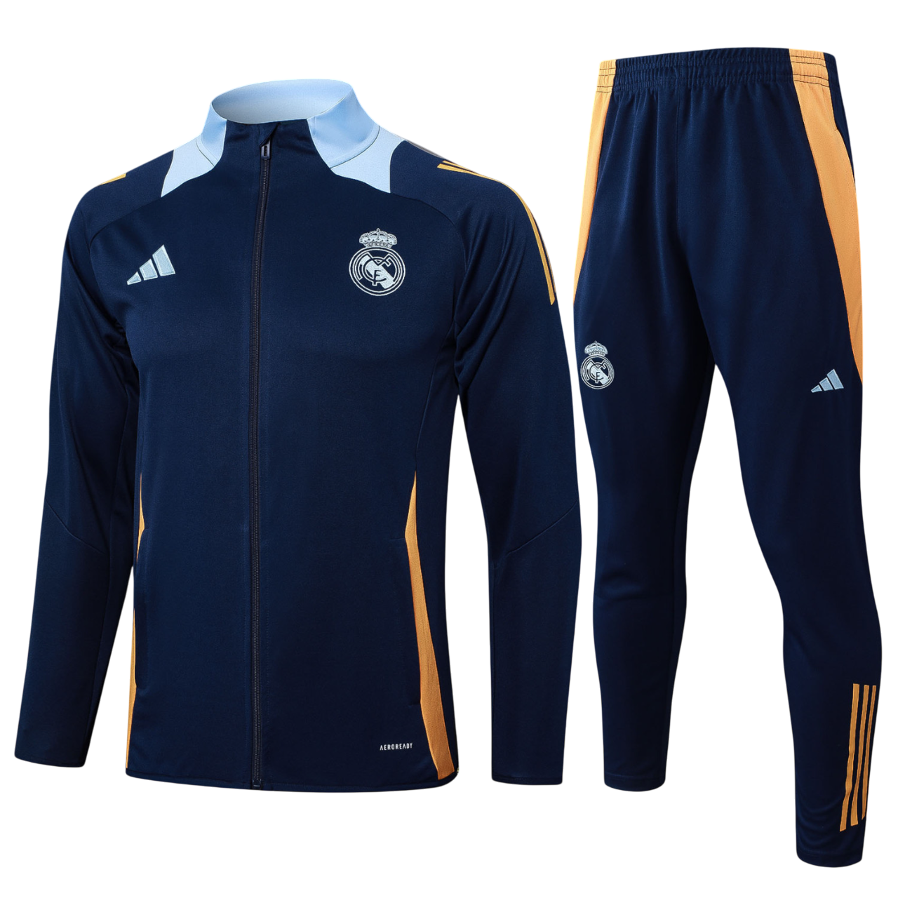 Kids Real Madrid Jacket + Pants Training Suit Royal 2024/25