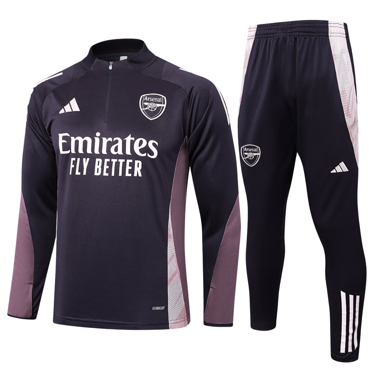 Kids Arsenal Training Suit Purple Brown 2024/25