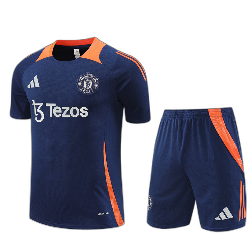 Kids Manchester United Short Training Suit Royal 2024/25