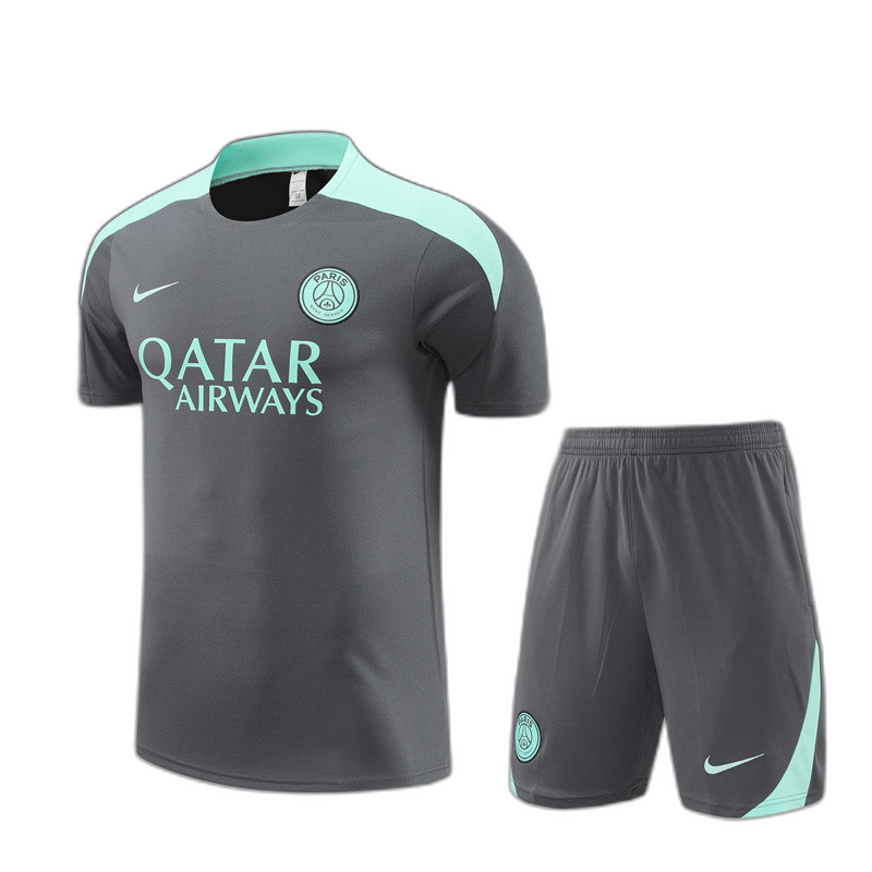 Kids PSG Short Training Suit Grey 2024/25