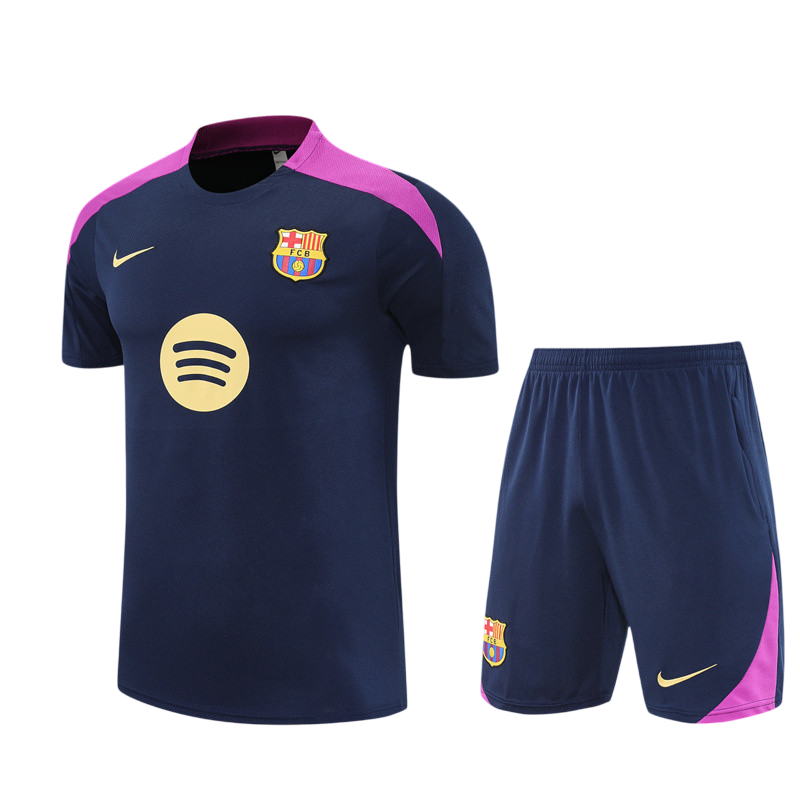 Kids Barcelona Short Training Suit Royal 2025/26