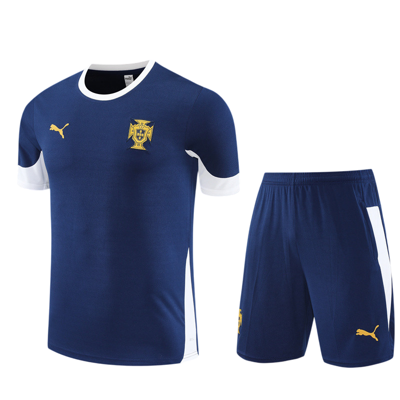 Kids Portugal Short Training Suit Royal 2025