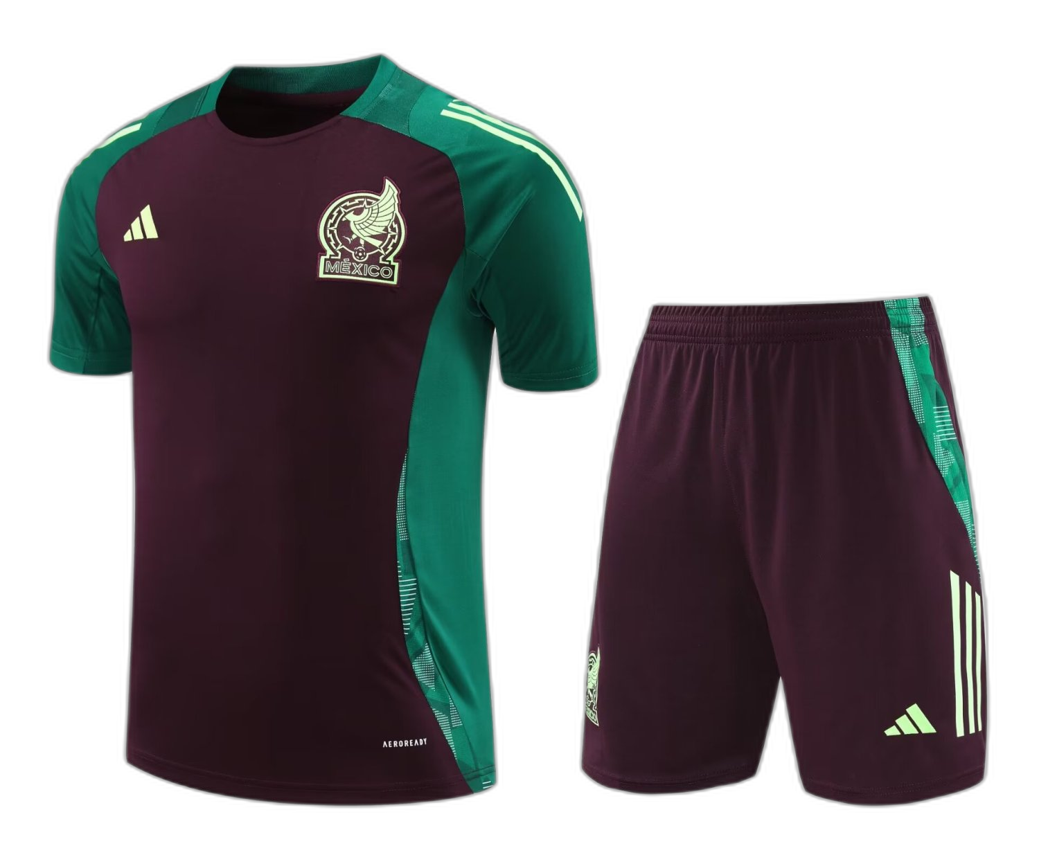 Mexico Short Training Suit Burgundy 2024