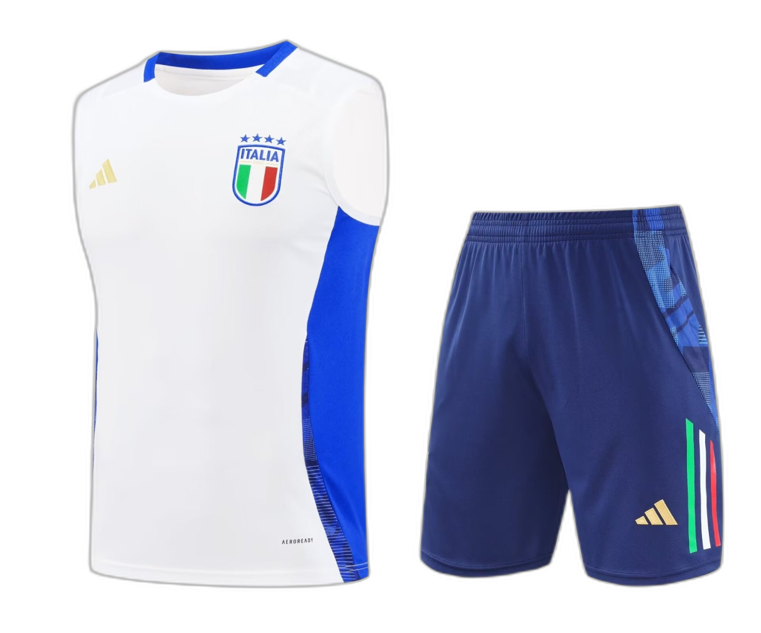 Italy Short Training Suit White 2024