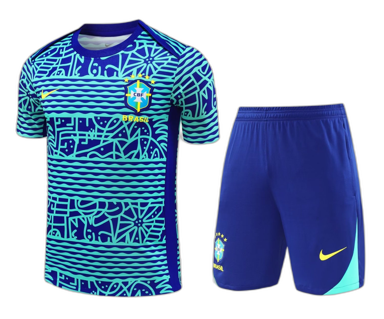 Brazil Short Training Suit Blue 2024