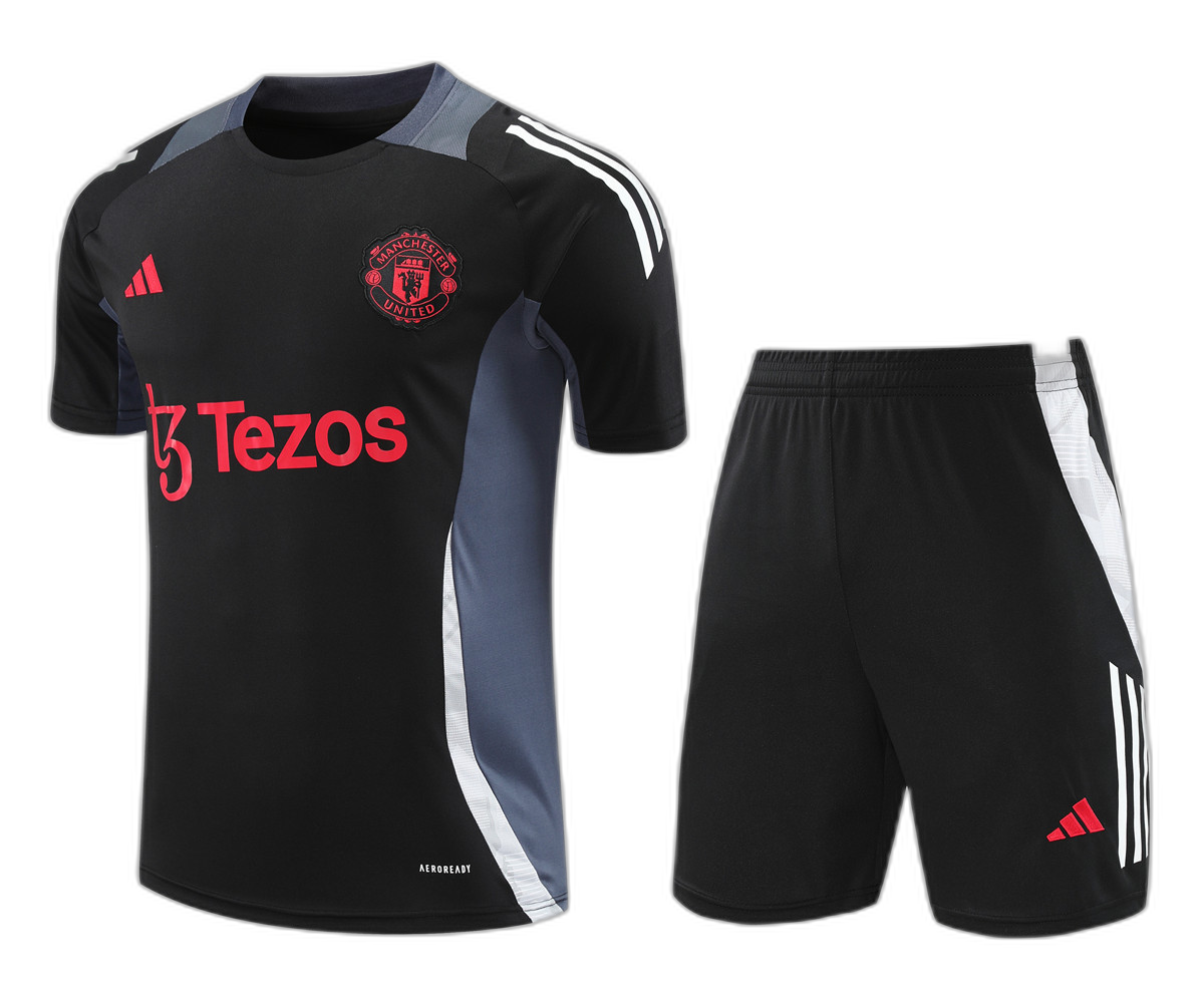 Manchester United Short Training Suit Black 2024/25