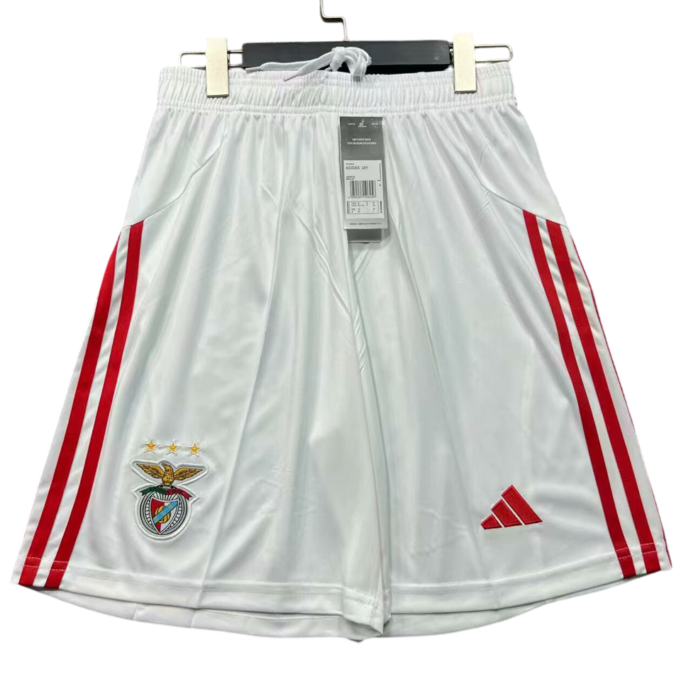 Benfica Home White Shorts 2025/26