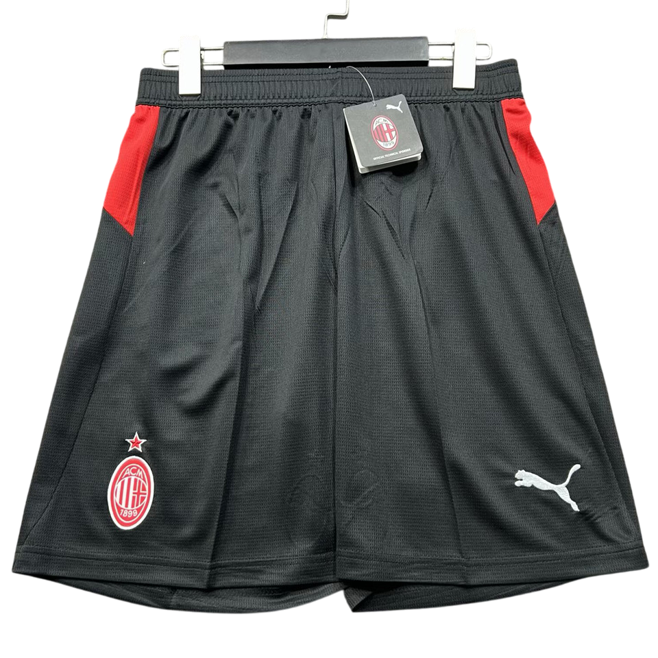 AC Milan Home Black Shorts 2025/26