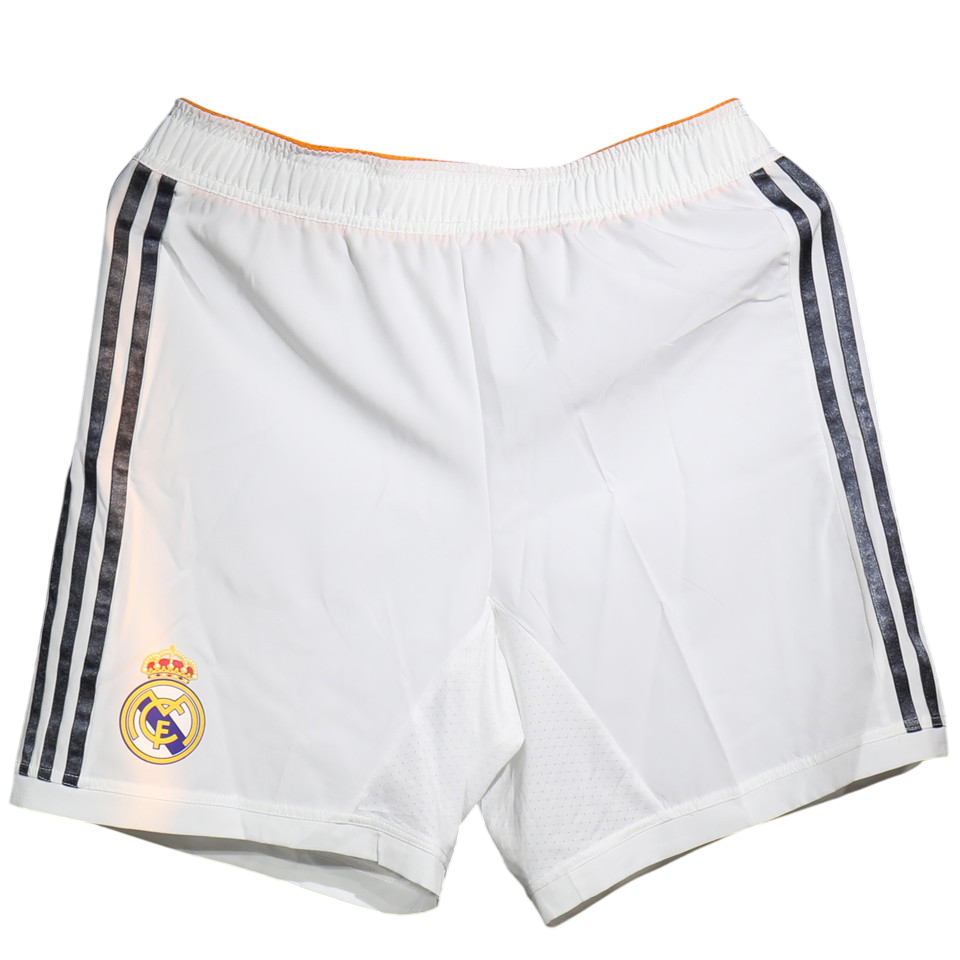 Real Madrid Home White Retro Player Version Shorts 2013/14