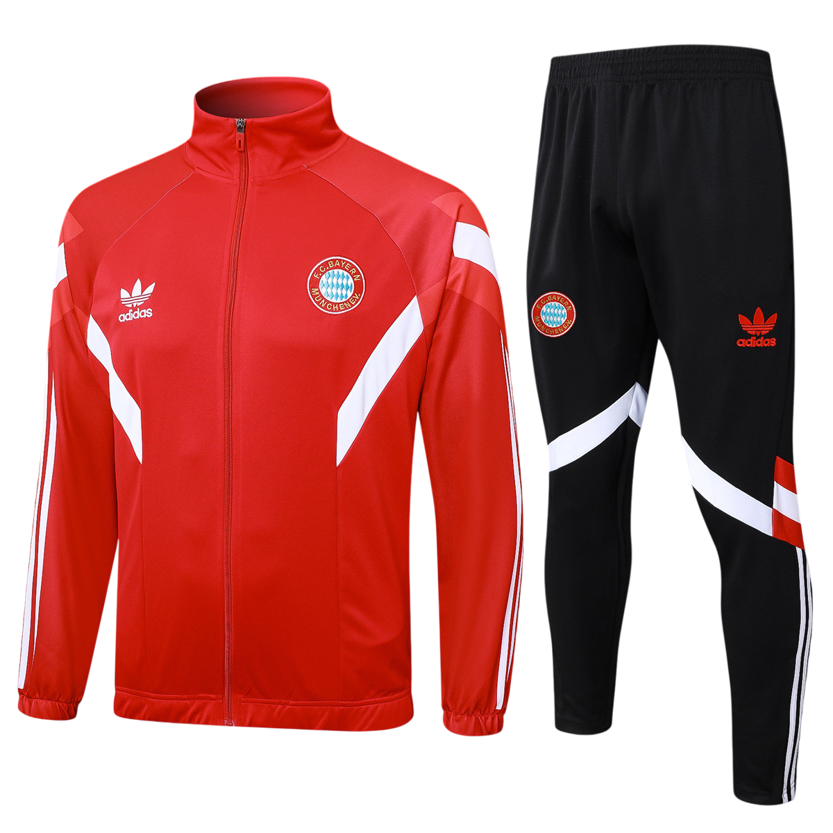 Kids Bayern Munich Red Jacket Suit(Top+Patns) 2024/25