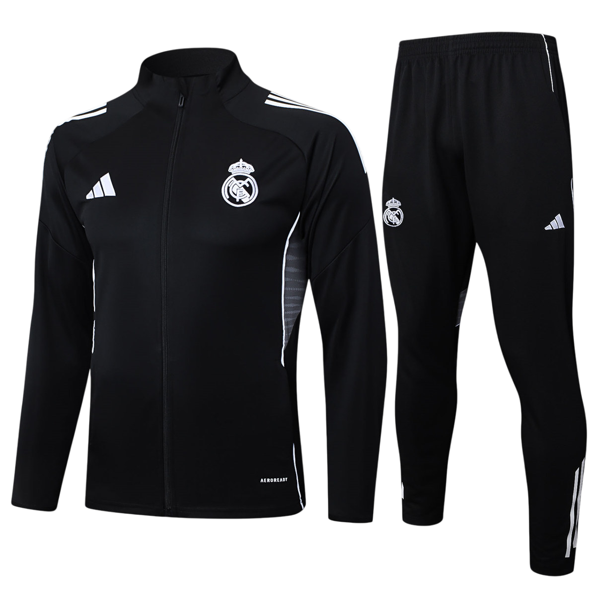 Kids Real Madrid Jacket Suit Black 2025/26