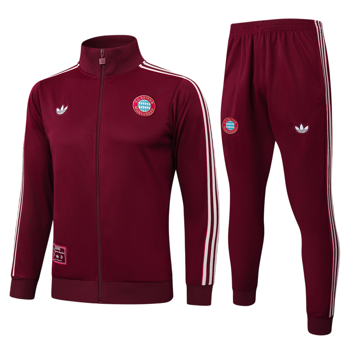 Kids Bayern Munich Jacket Suit Burgundy 2025/26