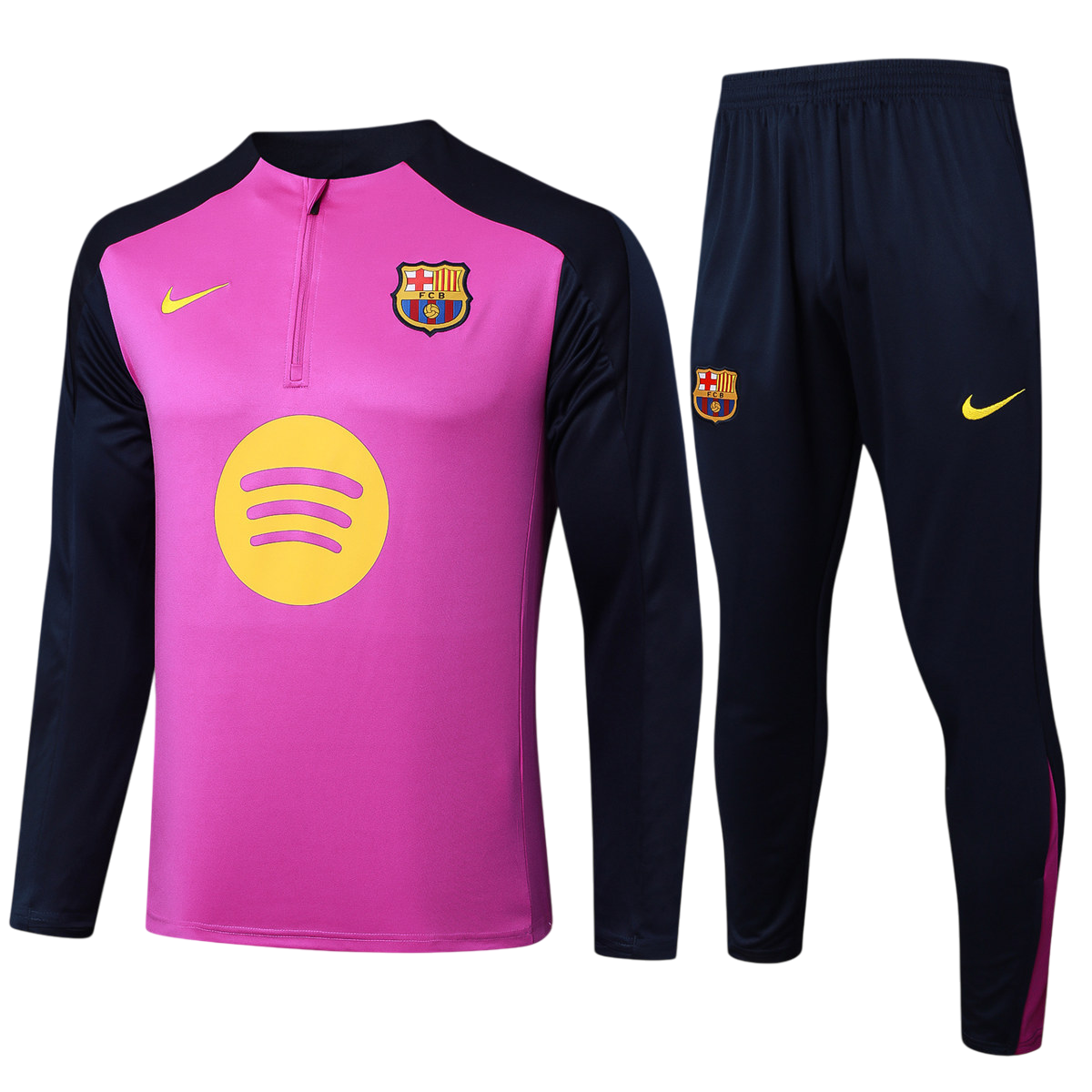 Kids Barcelona Sweater Tracksuit Purple 2025/26