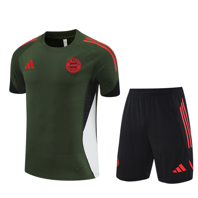 Kids Bayern Munich Short Training Suit Green 2025/26