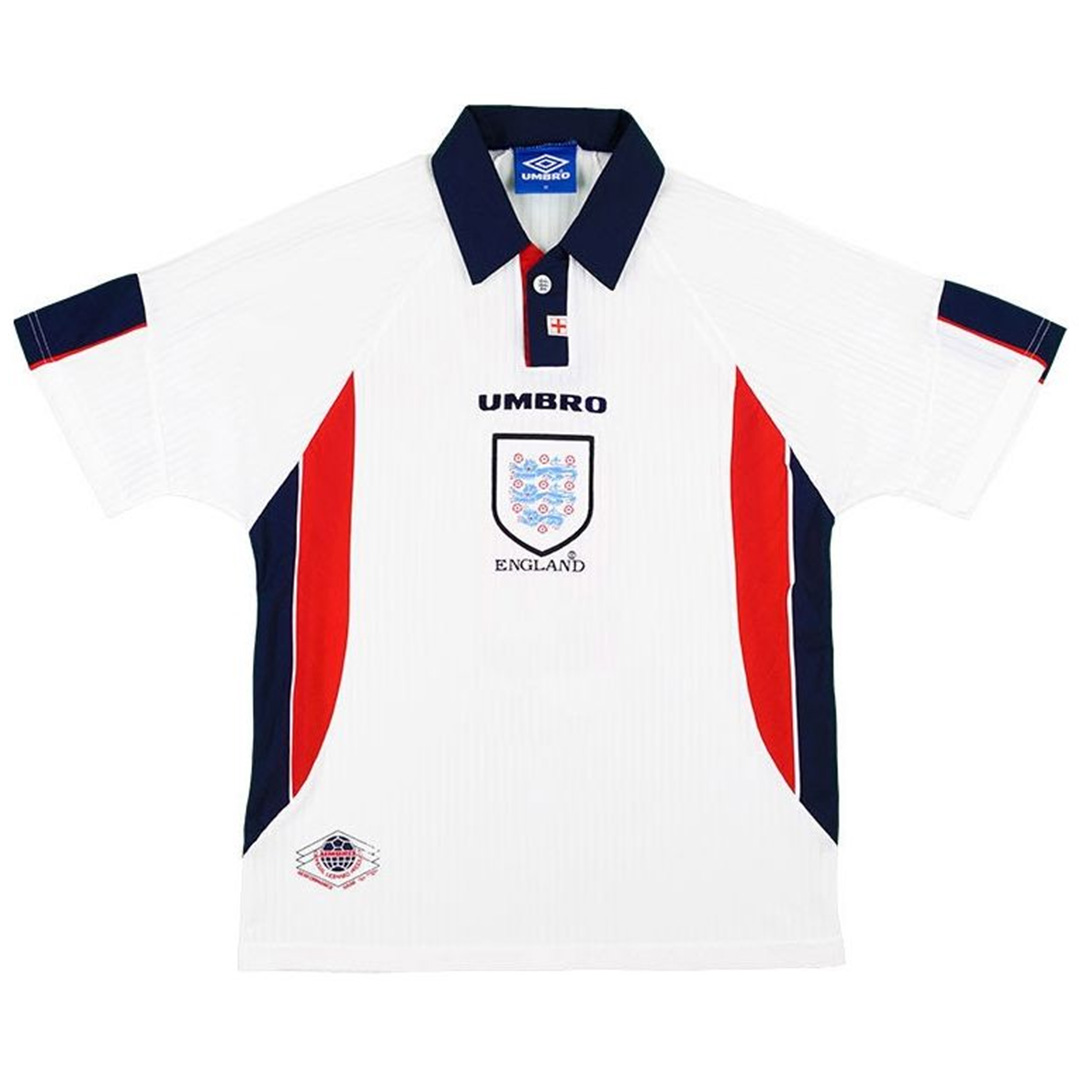 Retro England Shirt Home World Cup 1998