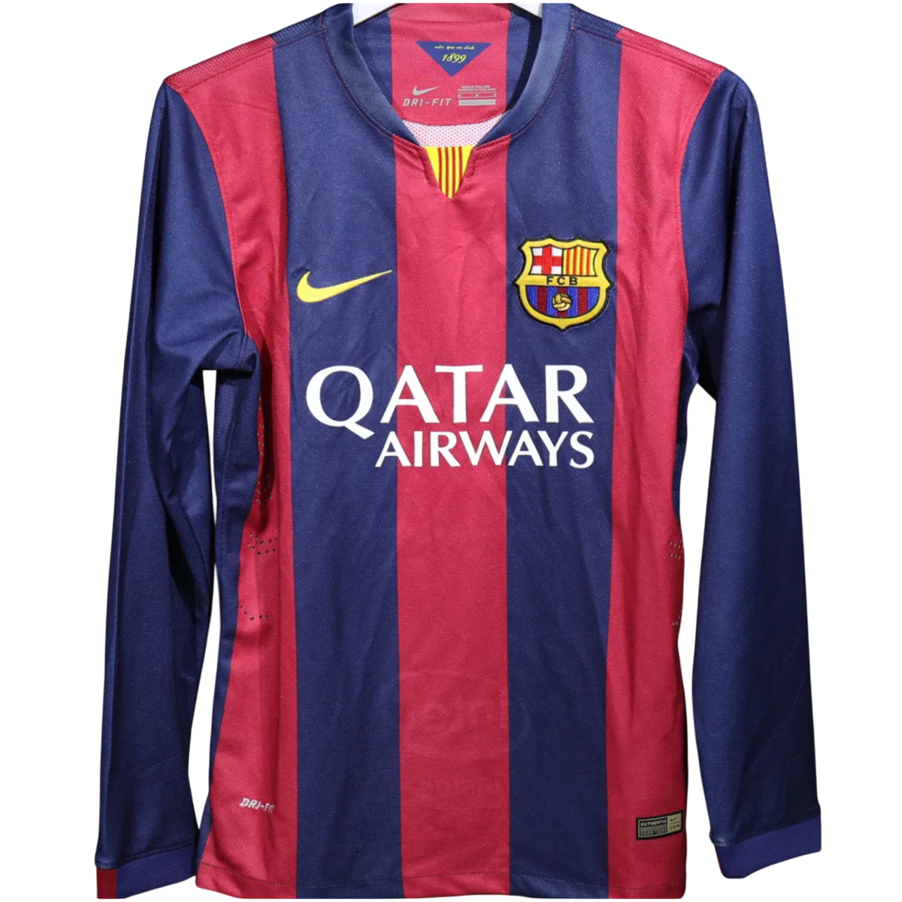 Retro Barcelona Shirt Home Long Sleeve 2014/15 Player Version
