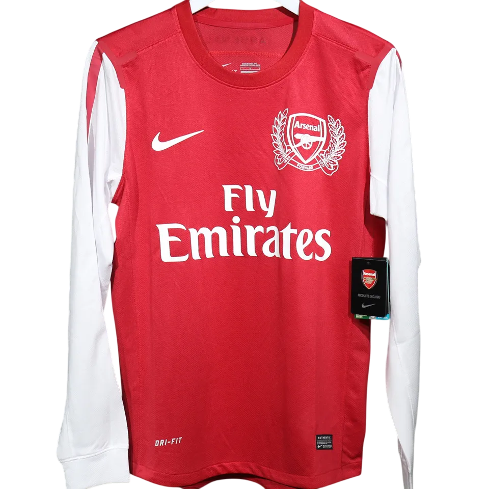 Retro Arsenal Shirt Home Long Sleeve 2011/12 Player Version