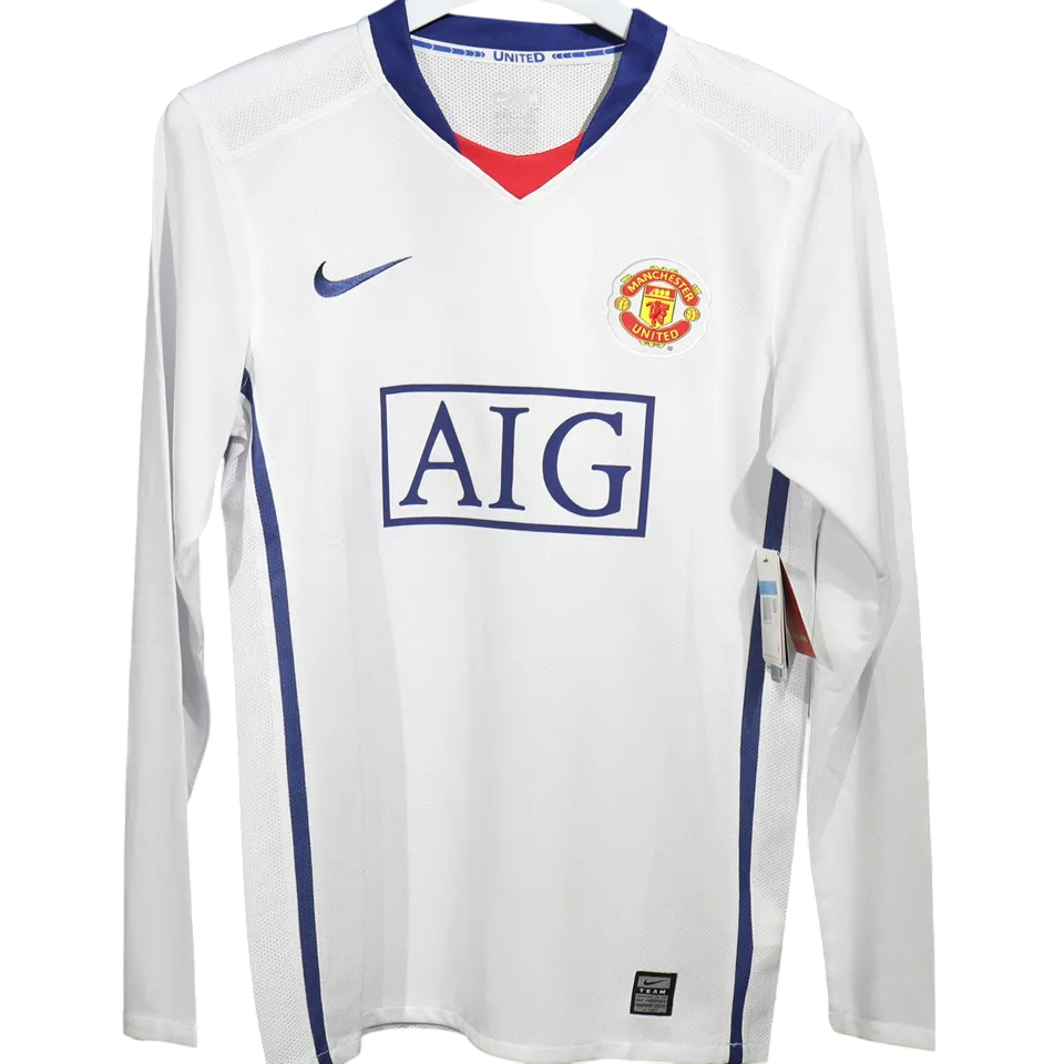 Retro Manchester United Shirt Away Long Sleeve 2008/09 Player Version