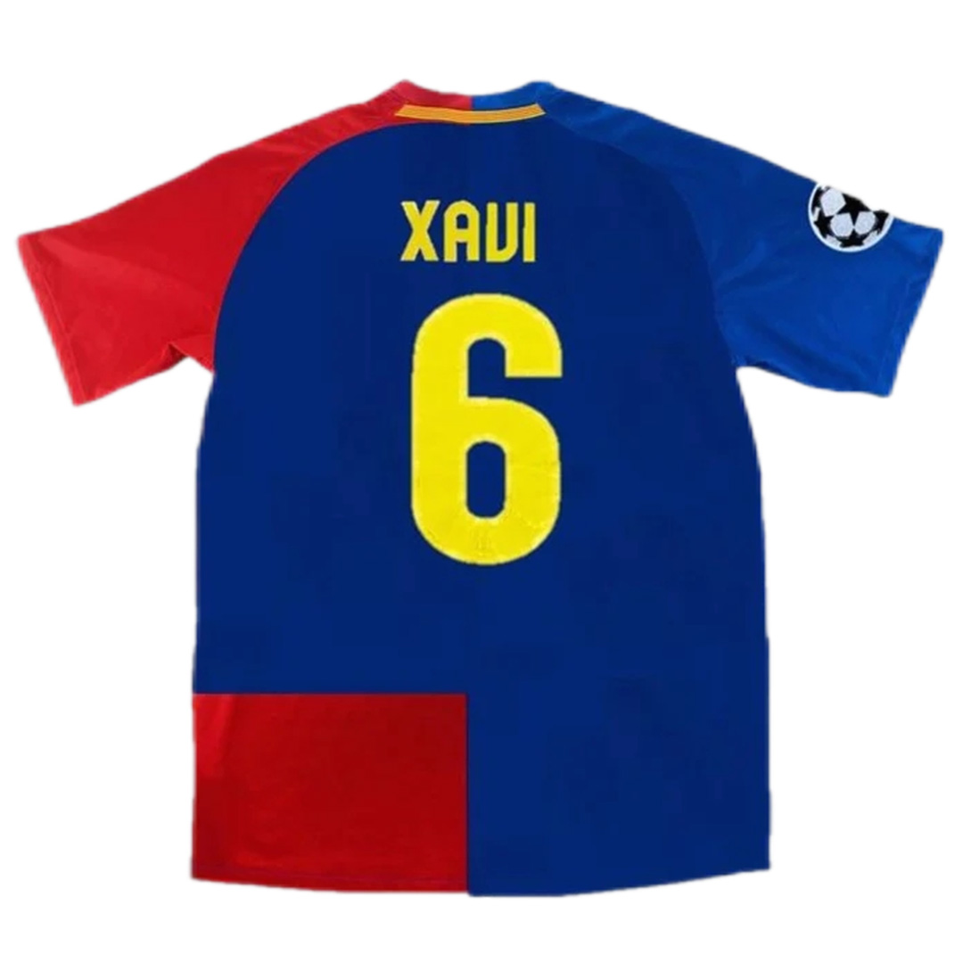 Retro Barcelona Shirt Home UCL Final 2008/09 XAVI #6