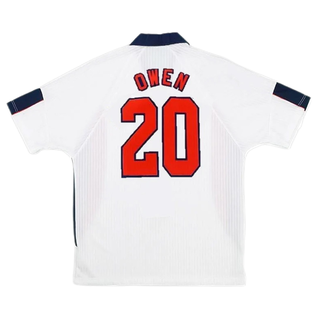 Retro England Shirt Home Replica World Cup 1998 Owen #20