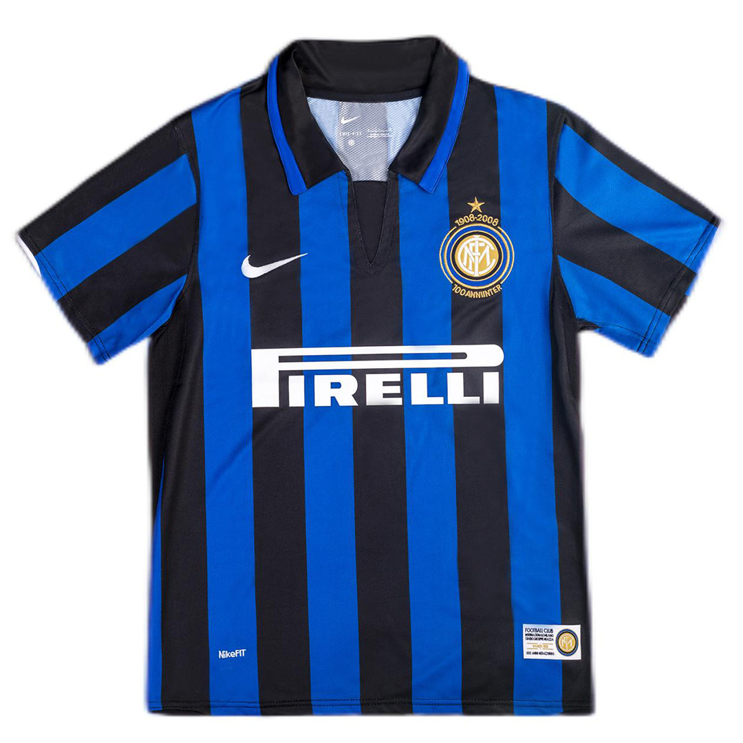 Retro Inter Milan Shirt Home 100th Anniversary 2007/08