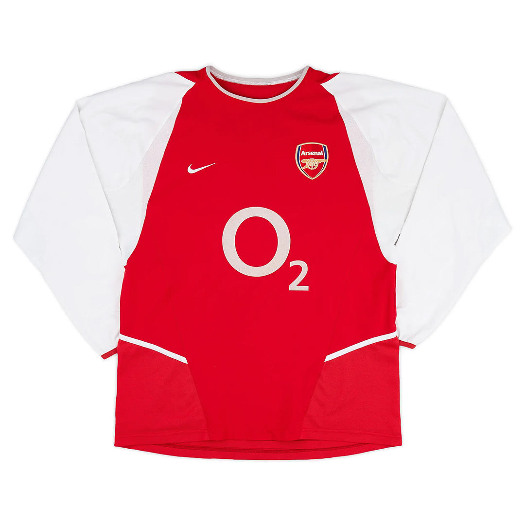 Retro Arsenal Shirt Home Long Sleeve 2002/04