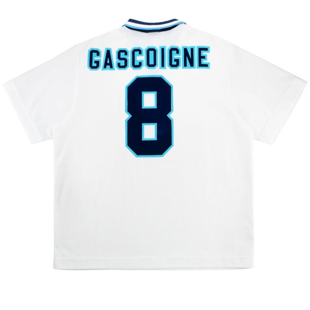 Retro England Shirt Home Euro Cup 1996 GASCOIGNE #8