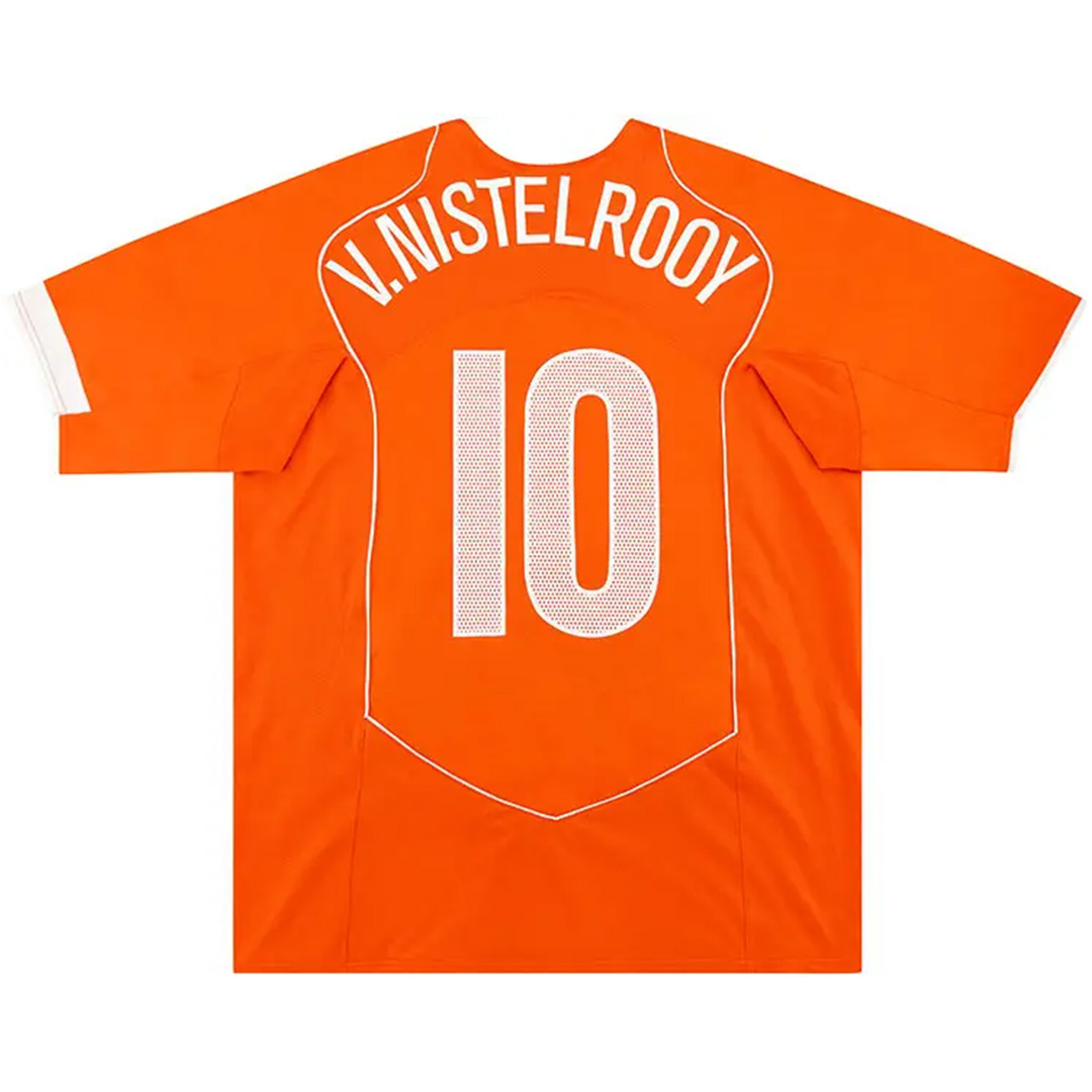 Retro Netherlands Shirt Home EURO 2004 V.NISTELROOY #10
